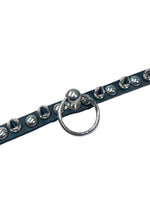 FUNK PLUS SLIM CHOKER WITH ROUND STUDS, SPIKES AND RING FCK444 VEGAN