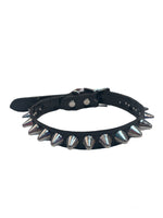 FUNK PLUS STUDDED PATENT CHOKER WITH ROUND STUDS FC121