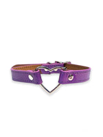 FUNK PLUS PURPLE HOLO HEART CHOKER FC223