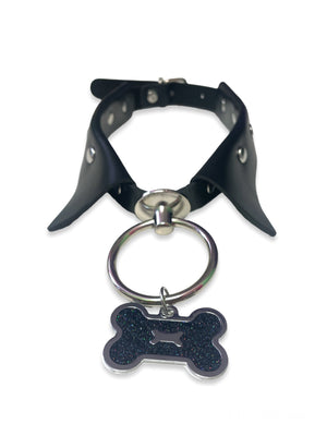 
            
                Load image into Gallery viewer, EXIT BLACK DOG BONE CHOKER
            
        