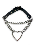 FUNK PLUS CHOKER WITH CHAINS AND HEART PENDANT FCK111