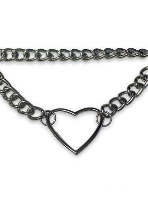 FUNK PLUS CHOKER WITH CHAINS AND HEART PENDANT FCK111
