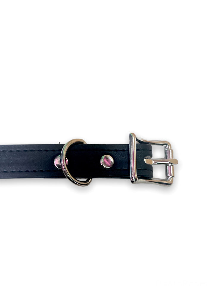 FUNK PLUS SIMPLE BLACK CHOKER VEGAN STITCHED CK100