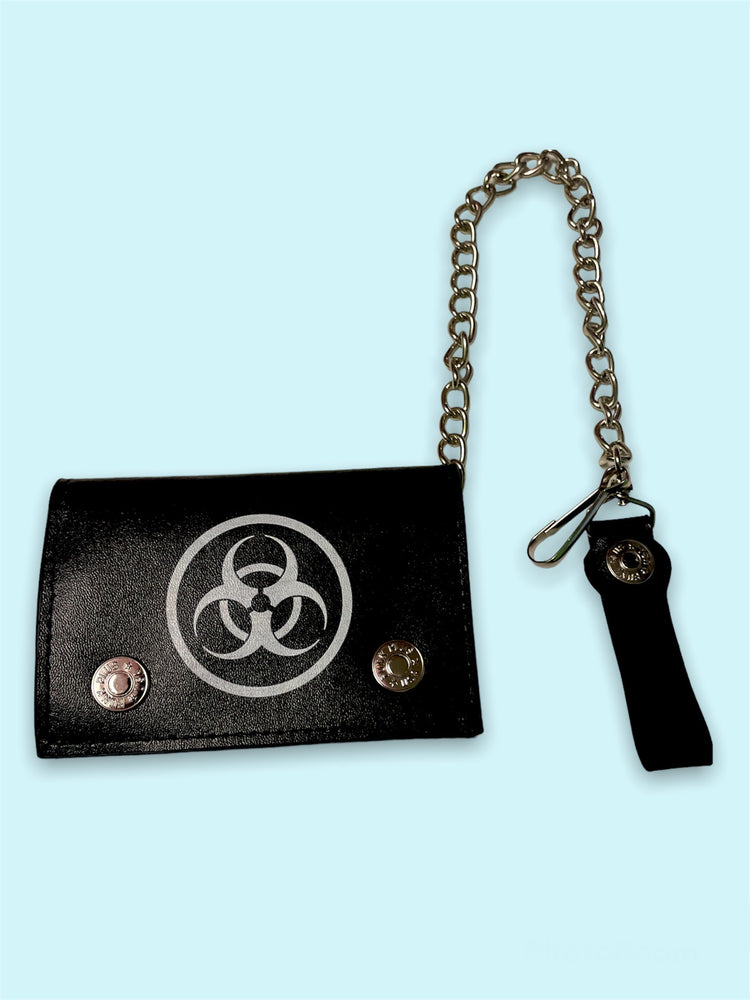 ADDICTED BLACK BIOHAZARD WALLET