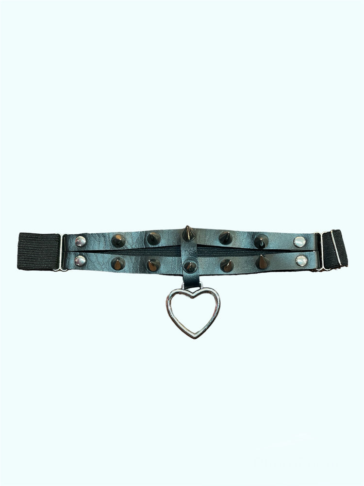 Double Strap Heart Leg Garters