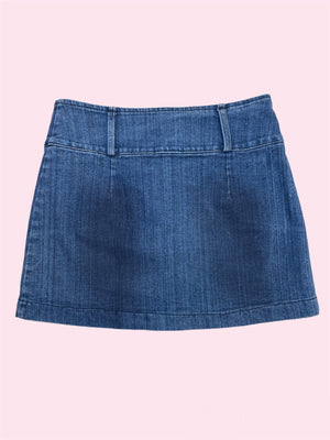 
            
                Load image into Gallery viewer, SECONDHAND HEEL JEANS SKIRT
            
        