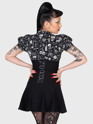 KILLSTAR DADDY-O CORSET MINI SKIRT