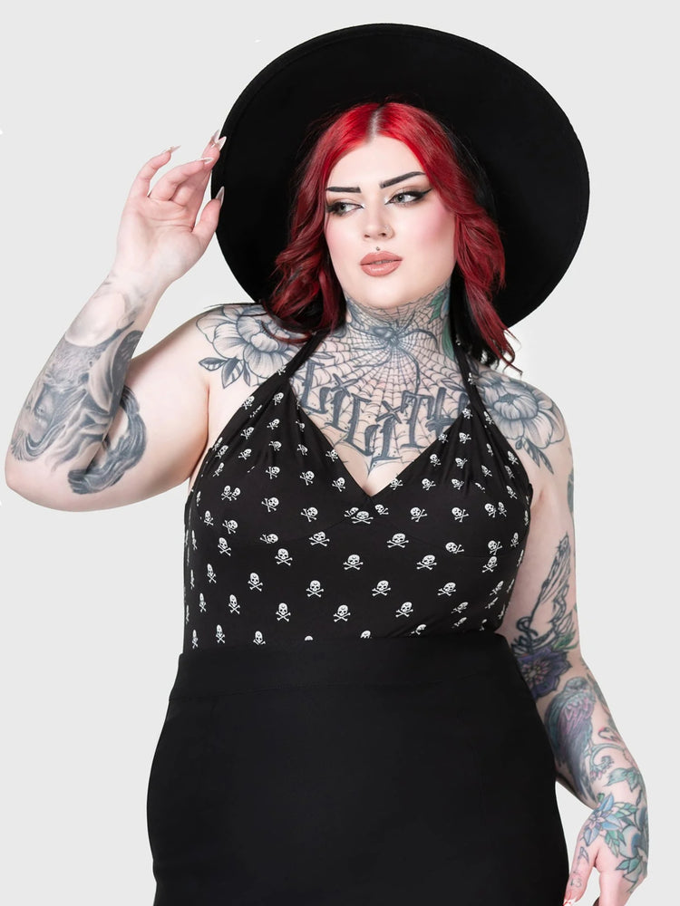 KILLSTAR FLIPPED HALTER TOP (PLUS)