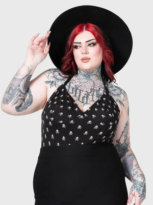 KILLSTAR FLIPPED HALTER TOP (PLUS)