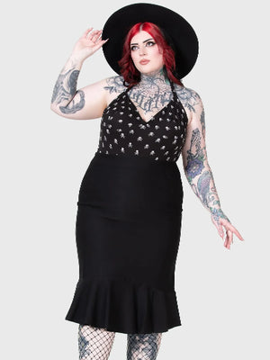 KILLSTAR FLIPPED HALTER TOP (PLUS)