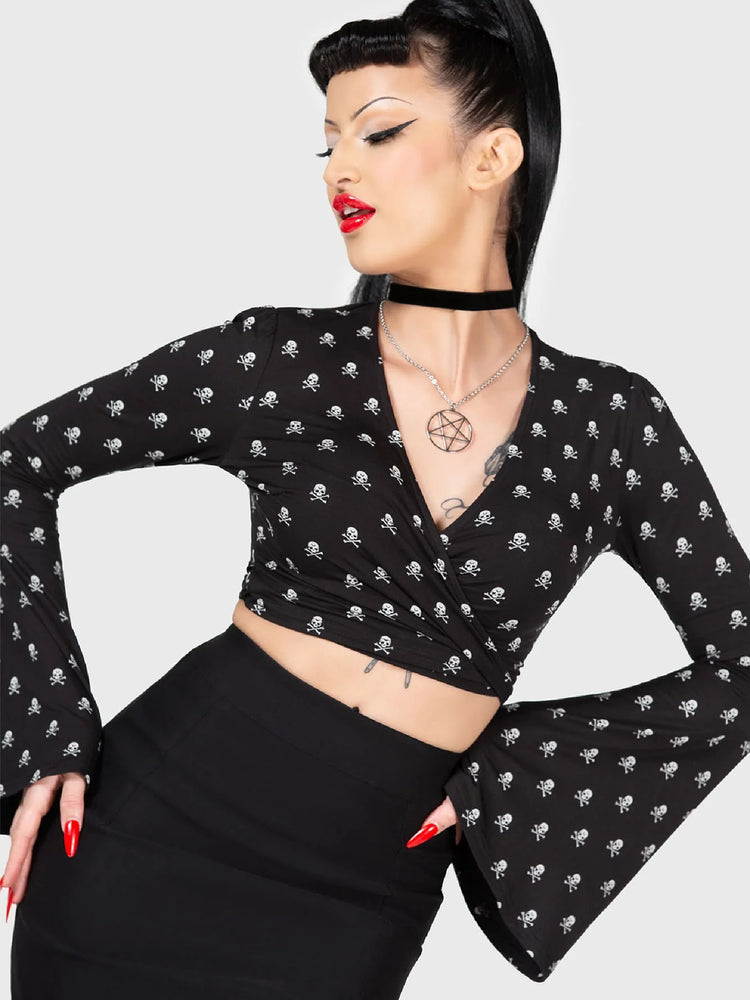KILLSTAR BETTY'S BASH WRAP TOP