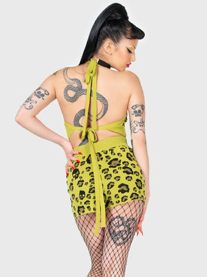 KILLSTAR SKULLEO HALTER TOP