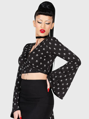 KILLSTAR BETTY'S BASH WRAP TOP