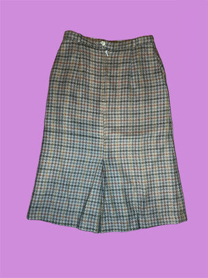 SECOND HAND HOUNDSTOOTH SKIRT