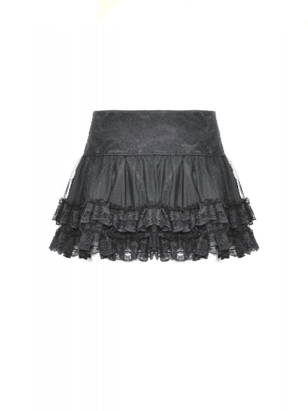 DARK IN LOVE EYELET TULLE SKIRT KW332