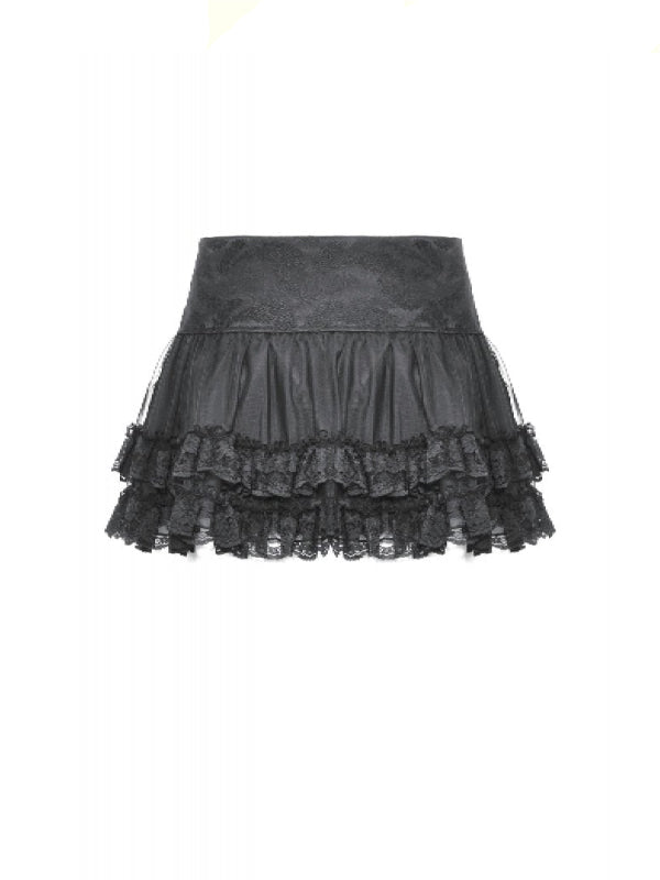 DARK IN LOVE EYELET TULLE SKIRT KW332