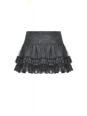 DARK IN LOVE EYELET TULLE SKIRT KW332