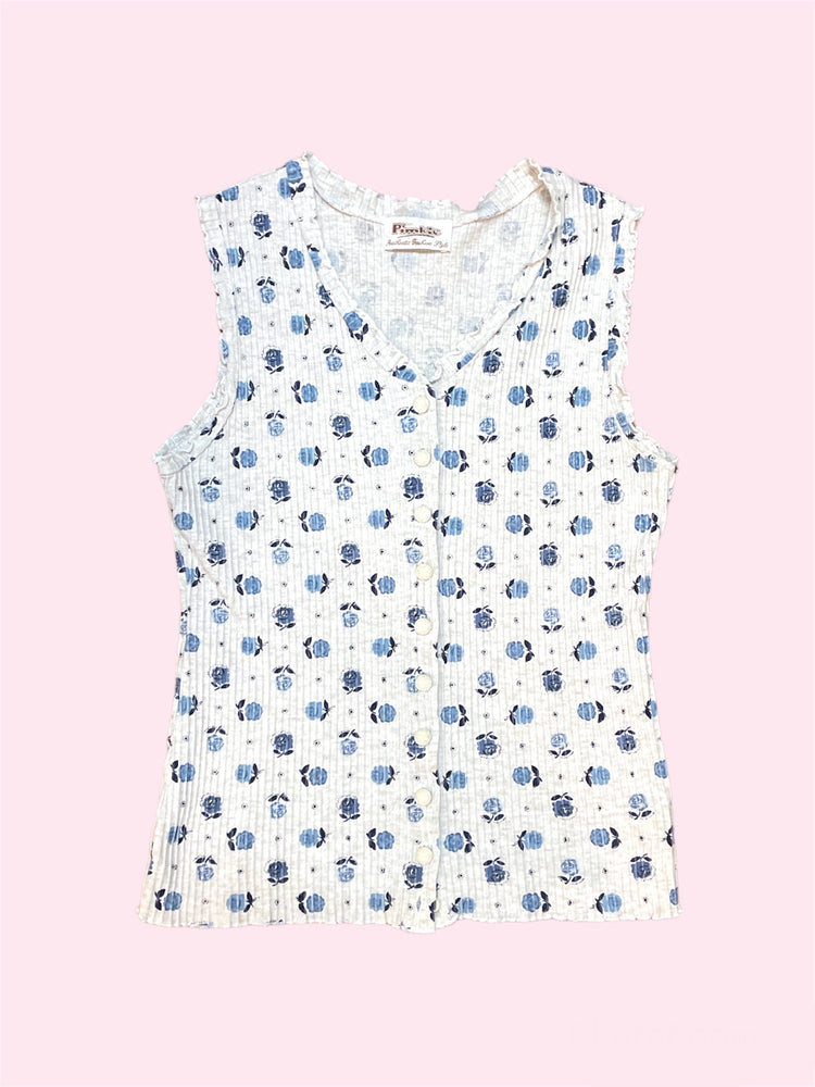 SECOND HAND PIMKIE FLOWER TANK TOP