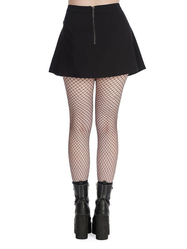 BANNED TAVISH BLACK GREEN SPLIT SKIRT SK25414