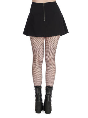 BANNED TAVISH BLACK GREEN SPLIT SKIRT SK25414