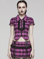 PUNK RAVE PINK BLOUSE WY-1460DQF