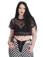 BANNED DRAMA QUEEN MESH TOP 10521