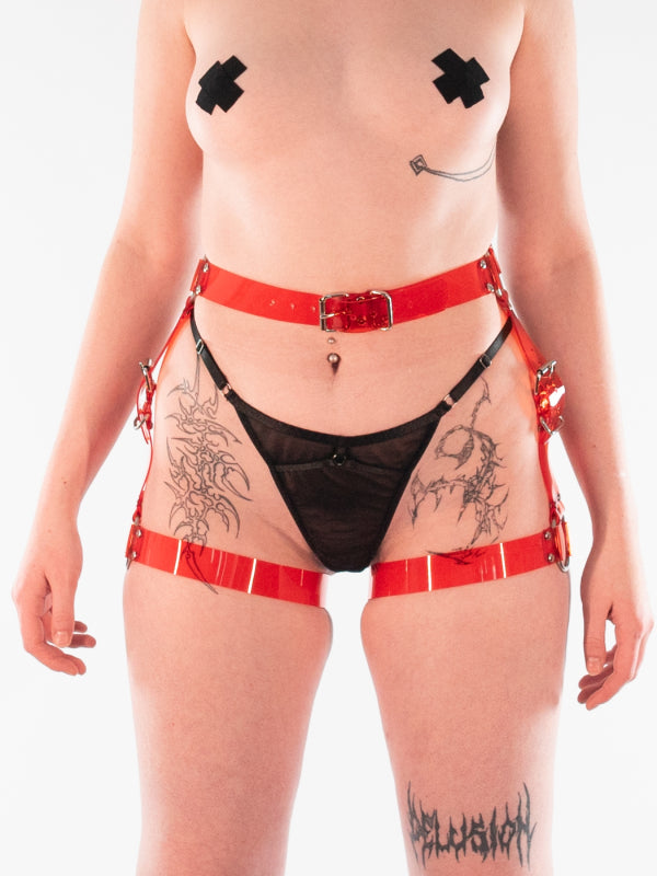 CLAW BERLIN DOUBLE LEG HARNESS RED