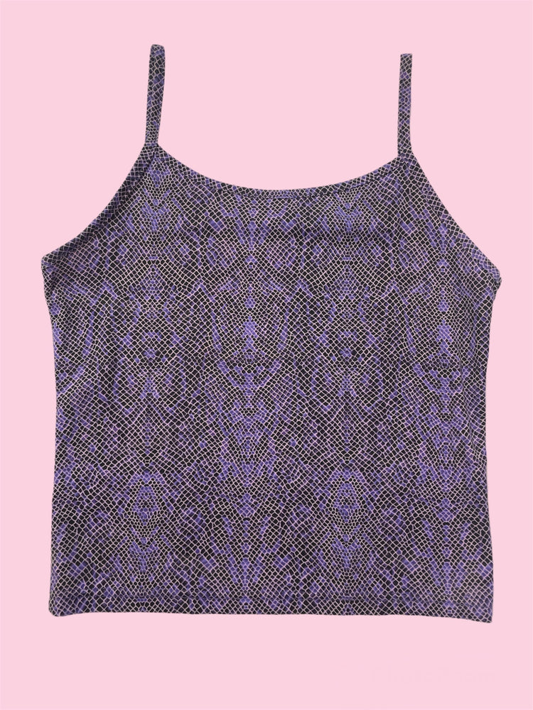 SECOND HAND PURPLE SNAKE TOP