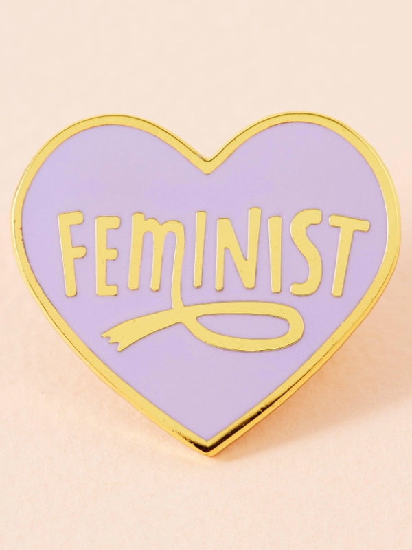 PUNKY PINS FEMINIST HEART ENAMEL PIN