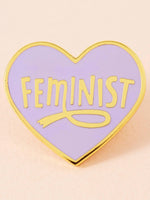 PUNKY PINS FEMINIST HEART ENAMEL PIN