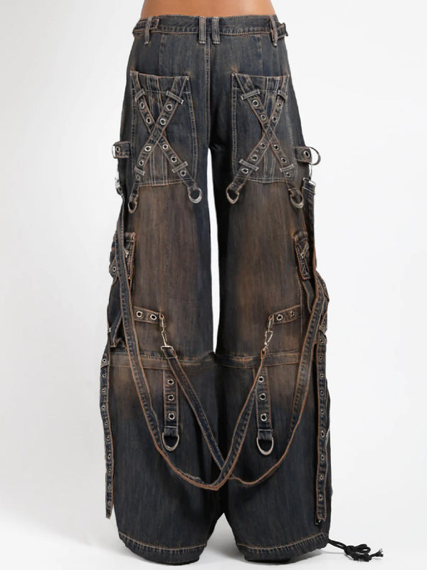 
            
                Load image into Gallery viewer, TRIPP NYC DIRTY X STRAP PANT JM7144MDR
            
        