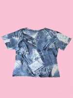 SECOND HAND Y2K JEANS PRINT SHIRT