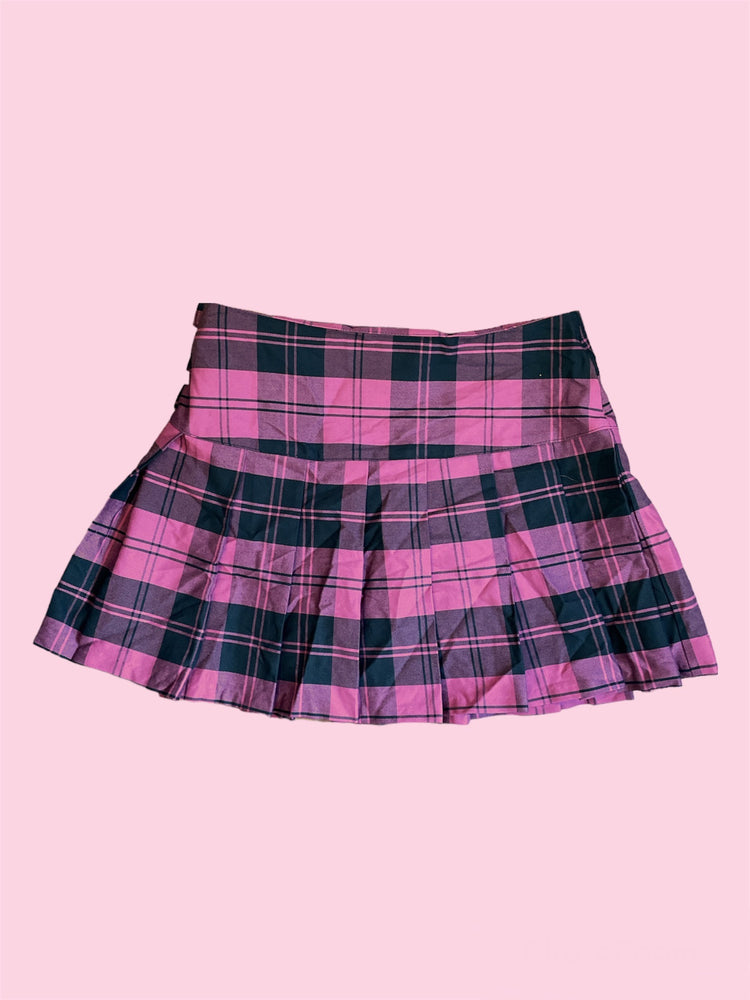 SECOND HAND IMPERIAL PINK TARTAN SKIRT