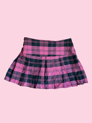 SECOND HAND IMPERIAL PINK TARTAN SKIRT