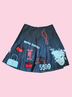 SECOND HAND ANDY WARHOL MIDI SKIRT