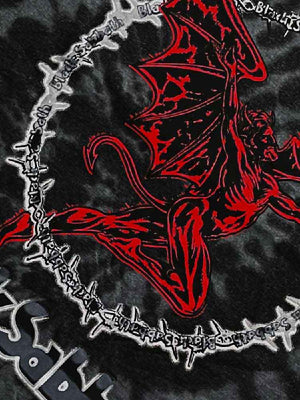 BLACK SABBATH RED HENRY TIE DYE T SHIRT