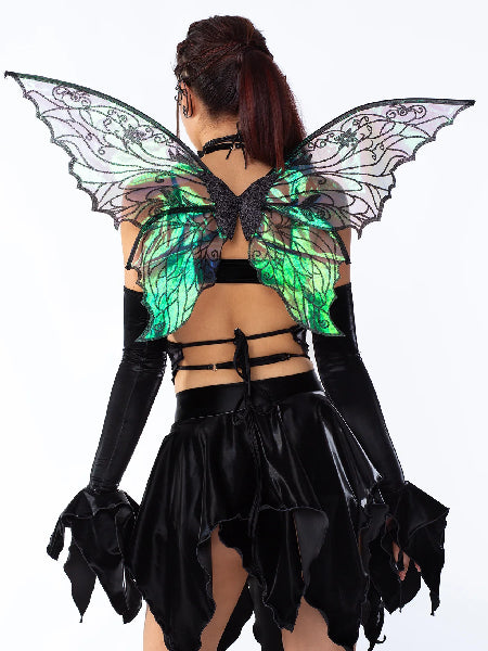 BADINKA NEFARIOUS TAFFETA BUTTERFLY TOP