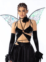 BADINKA NEFARIOUS TAFFETA BUTTERFLY TOP