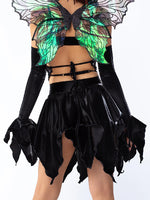 BADINKA NEFARIOUS TAFFETA RUFFLED SKIRT