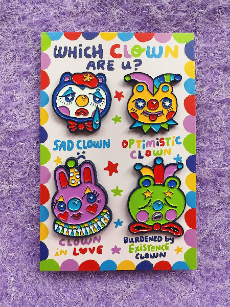 SO LAZO CLOWN PIN SET