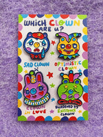 SO LAZO CLOWN PIN SET