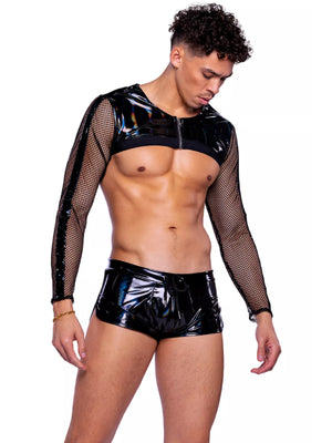 ROMA COSTUME VINYL IRIDESCENT RUNNER SHORTS 6519