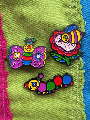 SO LAZO GARDEN PALS PIN SET