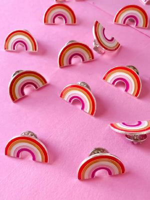 RAINBOW CERTIFIED LESBIAN FLAG PIN