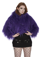 BANNED BUFFY FUZZY PURPLE JACKET 63044