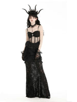 DARK IN LOVE POLKA DOT LACE CORSET TOP CW081