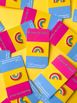 RAINBOW CERTIFIED PANSEXUAL FLAG PIN