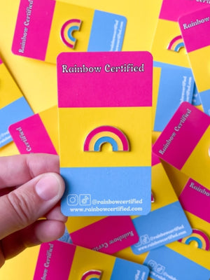 RAINBOW CERTIFIED PANSEXUAL FLAG PIN
