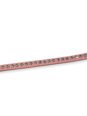 FUNK PLUS VEGAN CHOKER BABY PINK WITH RHINESTONES CK247