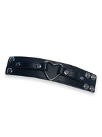 FUNK PLUS HEART RING CUFF BLACK VEGAN FB400